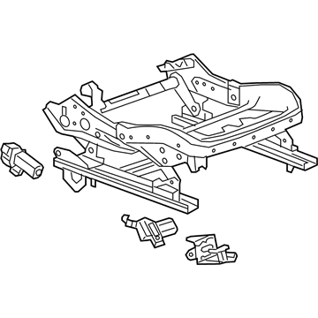 GMC 13525355 FRAME,FRONT SEAT CUSHION(INCLUDES 14)(6-WAY POWER)