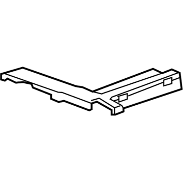 GM 23392503 Track Cover, Titanium, Front
