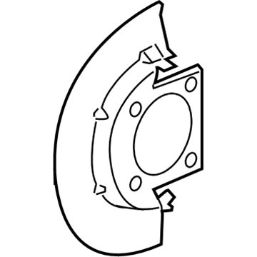 Chevy Silverado 2500 HD Brake Backing Plate - 22752758