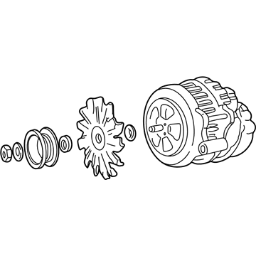 GMC C3500 Alternator - 19244781