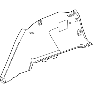 Chevy 84510079 Lower Quarter Trim