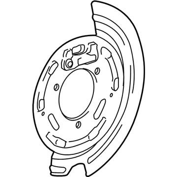 Chevy Corvette Brake Backing Plate - 23332142