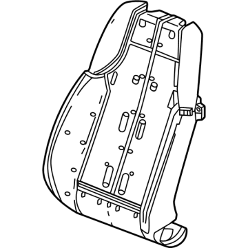 GM 85666462 Seat Back Pad, Front