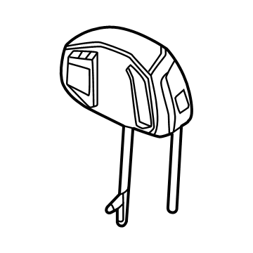 GM 86796309 Headrest, Black