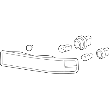 GM 84218438 Parking Lamp, Passenger Side