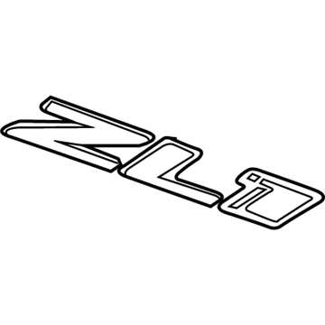 GM 22830719 Nameplate, Rear