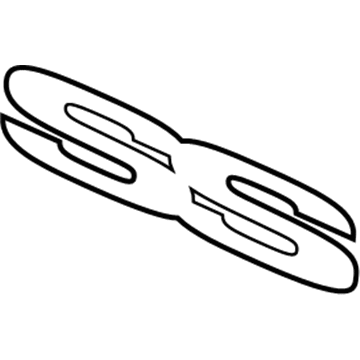 GM 92228474 Nameplate, White