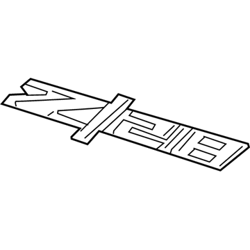 GM 22908036 Nameplate, Rear