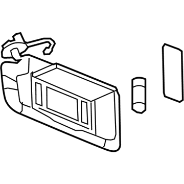 GM 39009399 Sunvisor, Passenger Side
