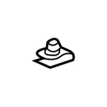 GM 11515638 Fender Nut, Rear