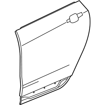 GM 23249112 Outer Panel, Rear Driver Side