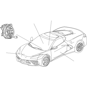 Chevy Corvette Air Bag Clockspring - 85156407
