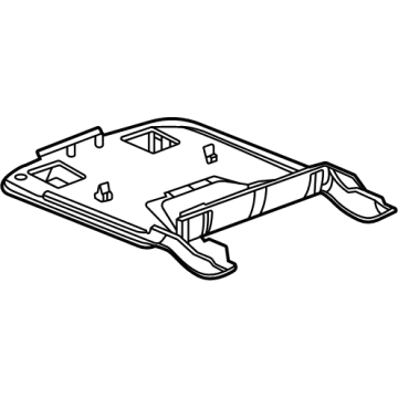 GM 84930240 Hinge Cover, Black, Front Inner