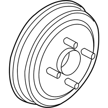 Chevy Aveo Brake Drum - 95903584