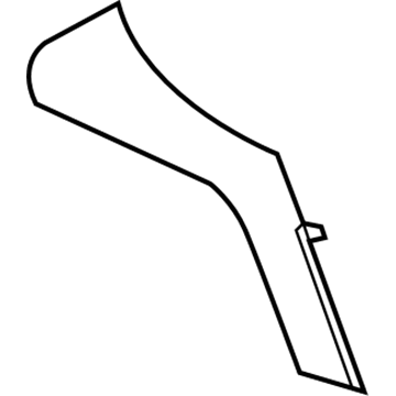 GM 22881154 Side Trim Panel, Black, Front Passenger Side