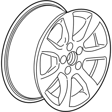GM 22921891 Wheel, Rear
