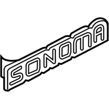 GM 15700059 Nameplate, Outer
