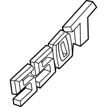 GM 84777193 Nameplate, Rear