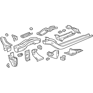 GM 23165423 Rail Assembly, Front Driver Side