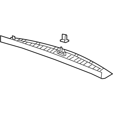 GM 84256063 Upper Gate Trim, Jet Black