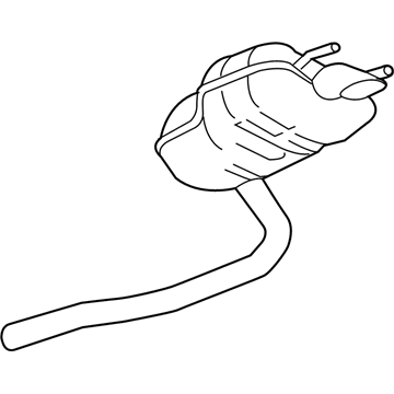 GM 13478037 Muffler W/Tpipe