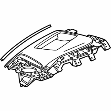 GM 84273105 Bezel, Black, Rear