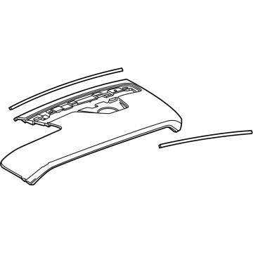 GM 84273095 Upper Trim Panel, Black, Driver Side