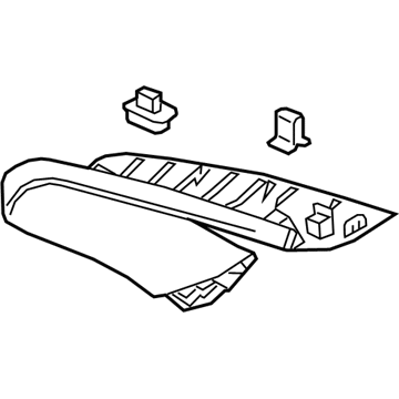 GM 13487506 Upper Gate Trim, Rear Driver Side