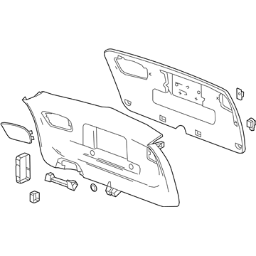 GM 13487511 Lower Gate Trim, Rear