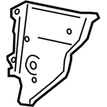 GM 22945542 Lower Extension, Rear Inner Driver Side