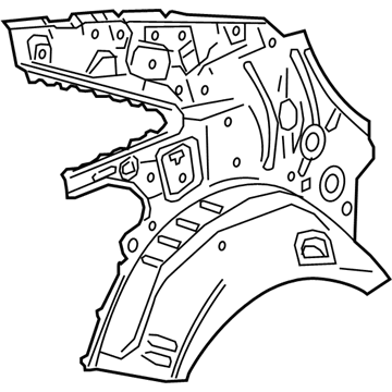 GM 23442186 Inner Panel, Rear Driver Side