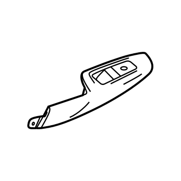 GM 42783138 Armrest, Black, Front Driver Side