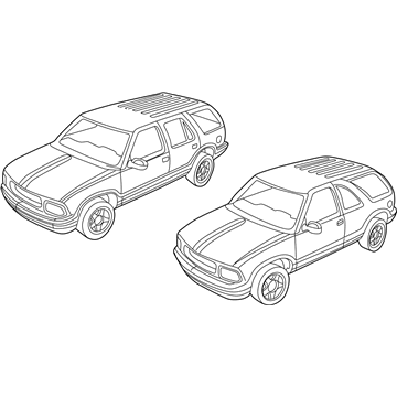 GM 15705385 Stripe Tape, Driver Side