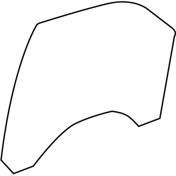 GM 20776969 Door Glass, Front Passenger Side