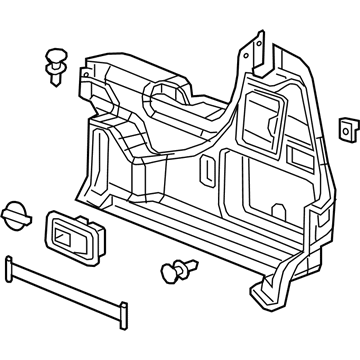 GM 13381020 Trunk Side Trim, Rear Upper Passenger Side