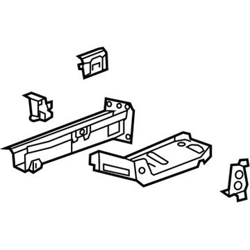 GM 84284582 Rail Extension, Rear Passenger Side
