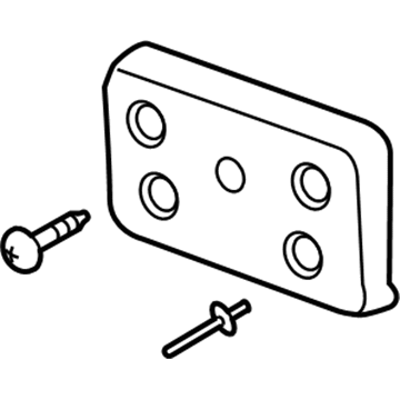 GM 84547540 License Bracket, Front