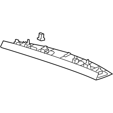 GM 95394648 Upper Gate Trim, Black