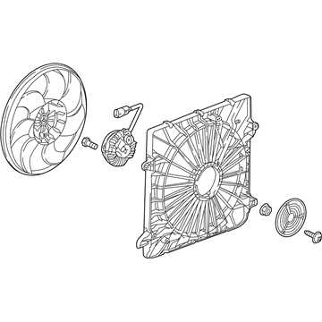 Chevy Traverse A/C Condenser Fan - 84199037