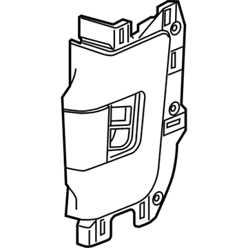 GM 23385062 Lock Assembly, Black, Rear Driver Side