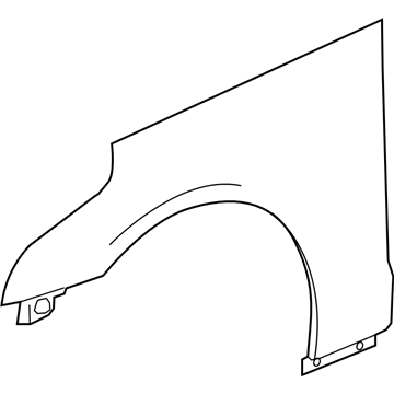 GM 84183376 Fender, Front Driver Side