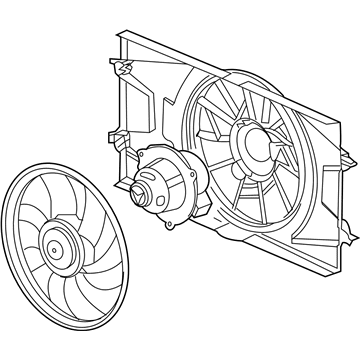 Pontiac G5 A/C Condenser Fan - 19417092