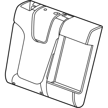 GM 42594247 Seat Back Cover, Black, Rear Passenger Side