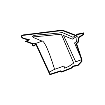 GM 84737904 Tray Lining, Black, Front