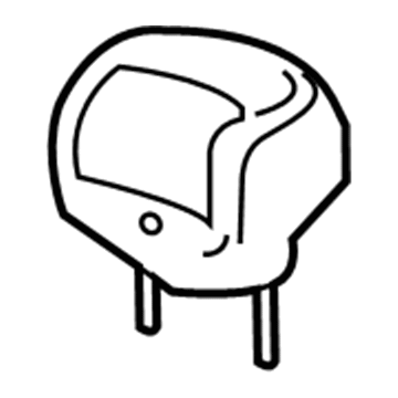 GM 23249357 Headrest, Black, Rear