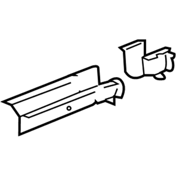 GM 22745740 Rail Extension, Rear Passenger Side