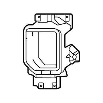 GM 84683440 Fog Lamp Bezel, Black, Front Driver Side