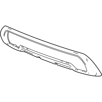 GM 84319822 Center Molding, Black, Front
