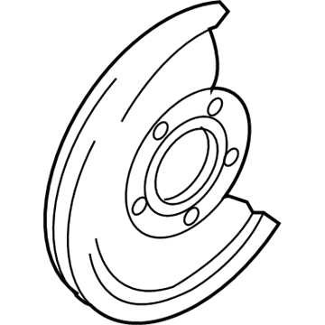 2006 Chevy Trailblazer Brake Backing Plate - 15753012
