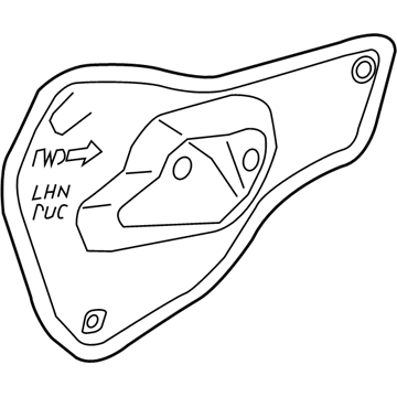 GM 23110269 Water Deflector, Inner Driver Side